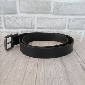 Men's Black Leather Belt